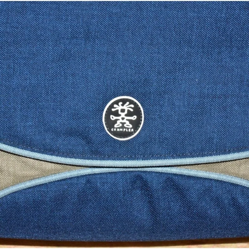 Crumpler Bag McBains Baby XL Laptop Shoulder Messenger Bag Navy Blue & Gray